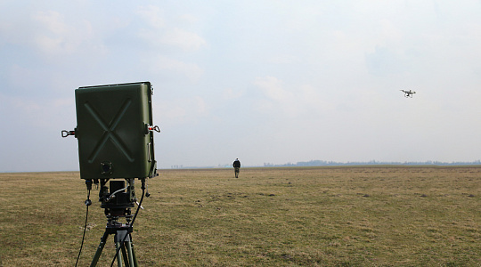Полевые испытания РЛС ближней разведки «Клён»