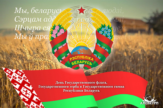 Дань уважения государственным символам Беларуси 