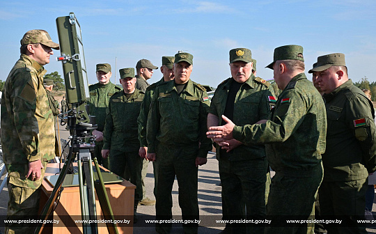 Демонстрация Президенту Республики Беларусь возможностей образцов ВВСТ отечественного производства